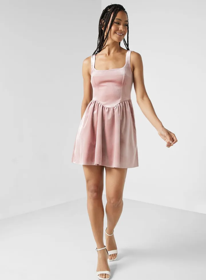 Square Neck Dress
