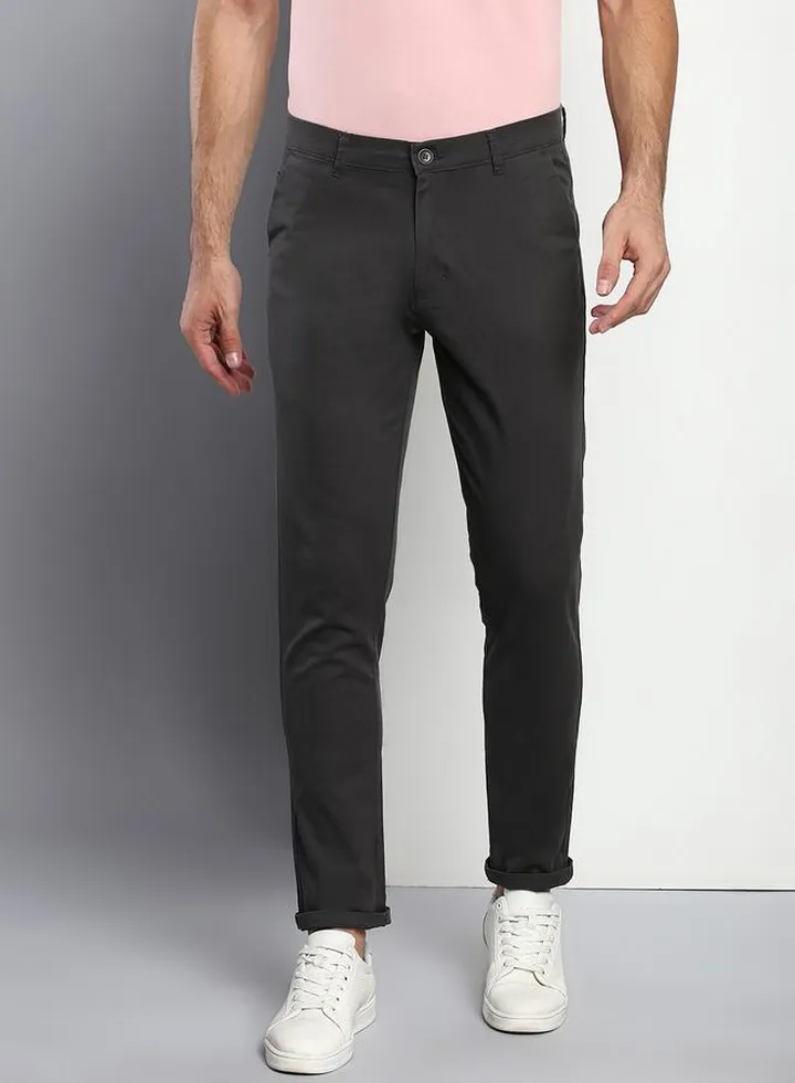 Mid Rise Slim Fit Trousers