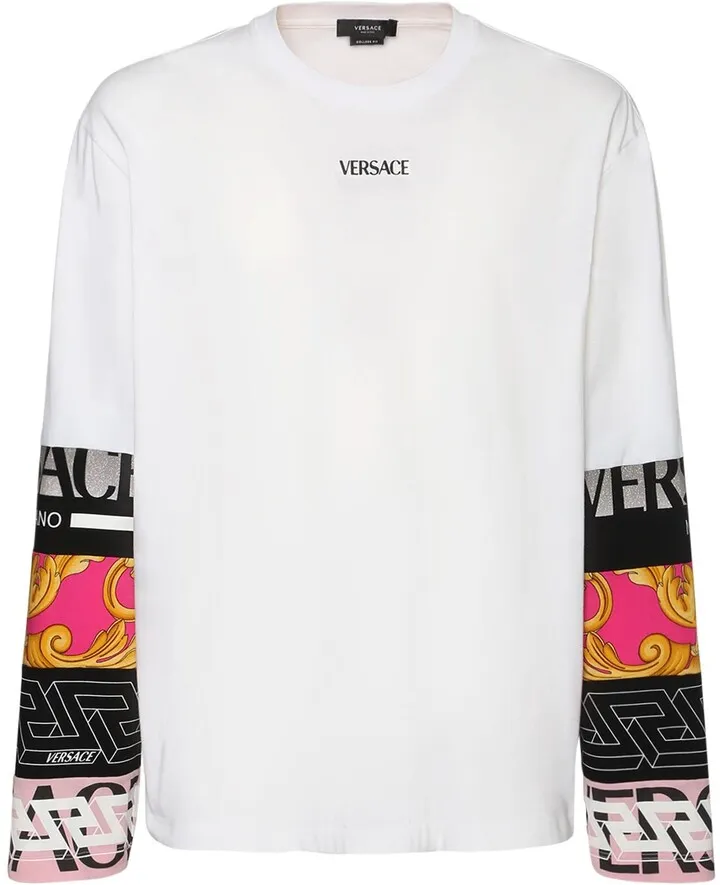 Printed cotton jersey t-shirt
