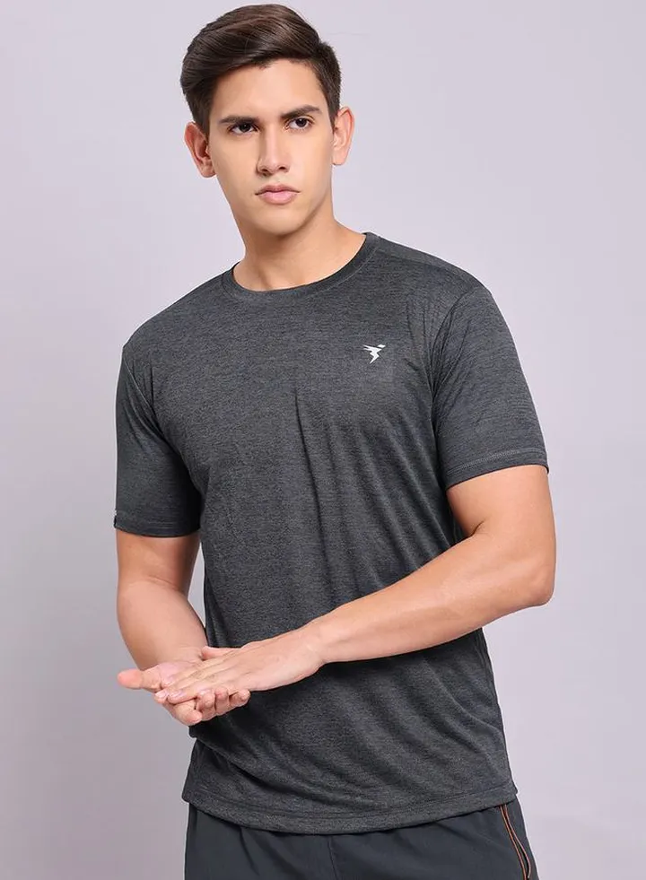 Melange Round Neck T-Shirt