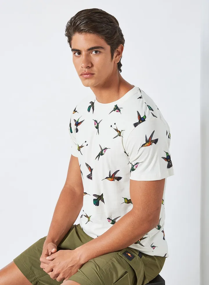 Stockholm Hummingbirds Print T-Shirt
