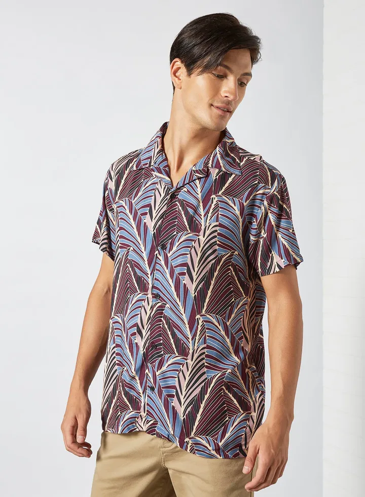 Leaf Print Shirt