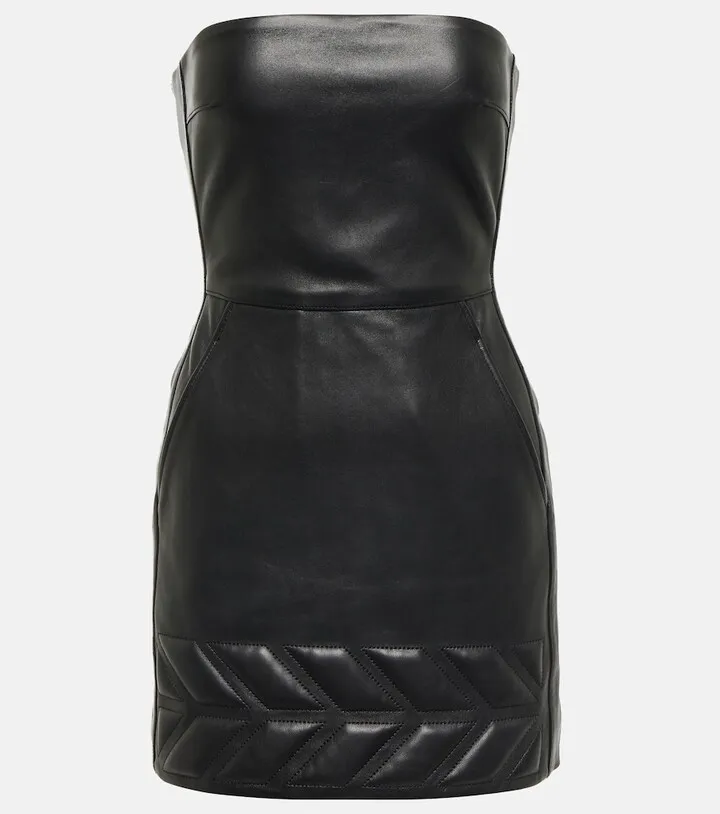 Leather minidress