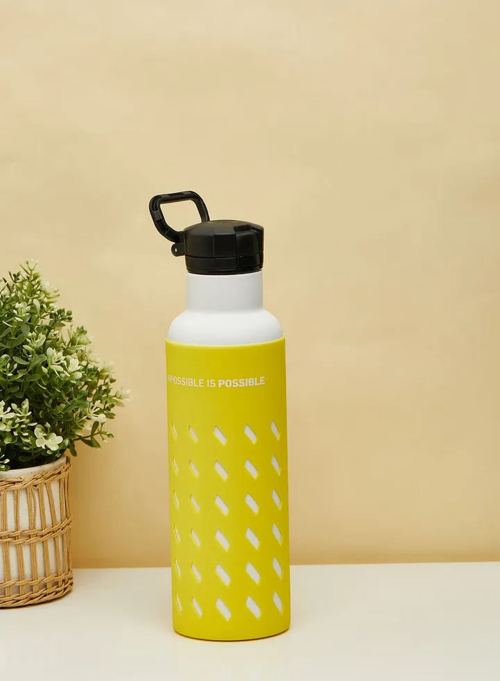 Thermos Bottle With Soft Grip Silica