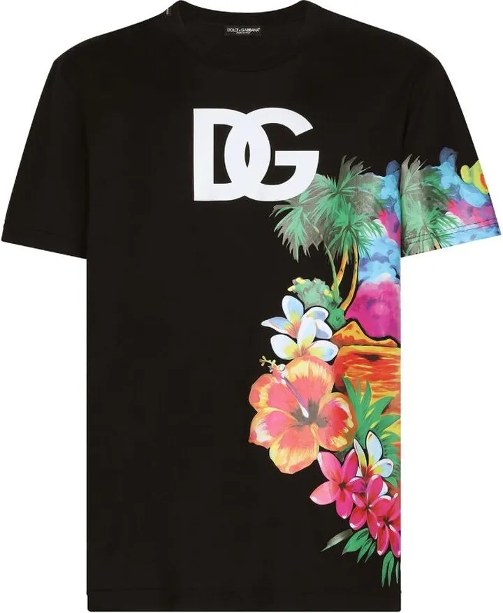 Dolce & Gabbana Floral Logo T-Shirt