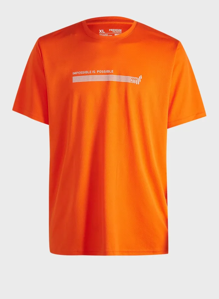 Performance Slogan T-Shirt