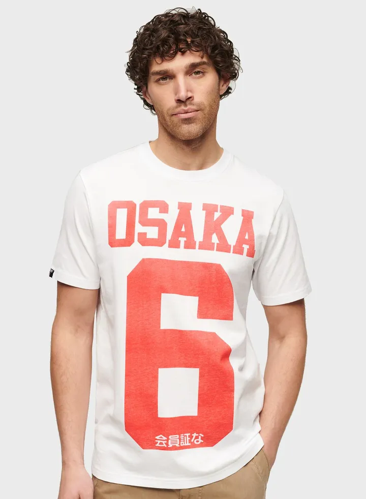 Graphic Print Crew Neck T-Shirt