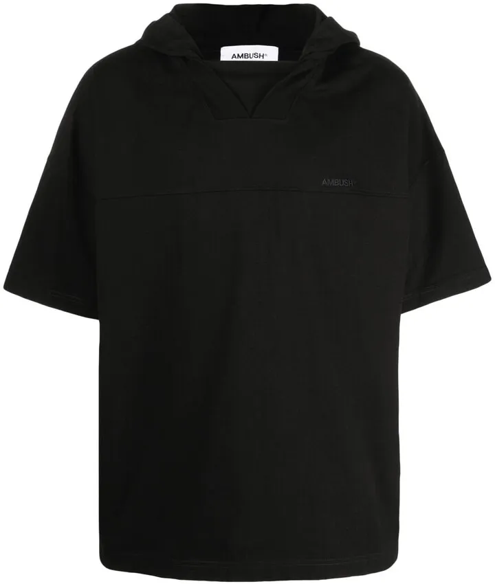hooded short-sleeve T-shirt