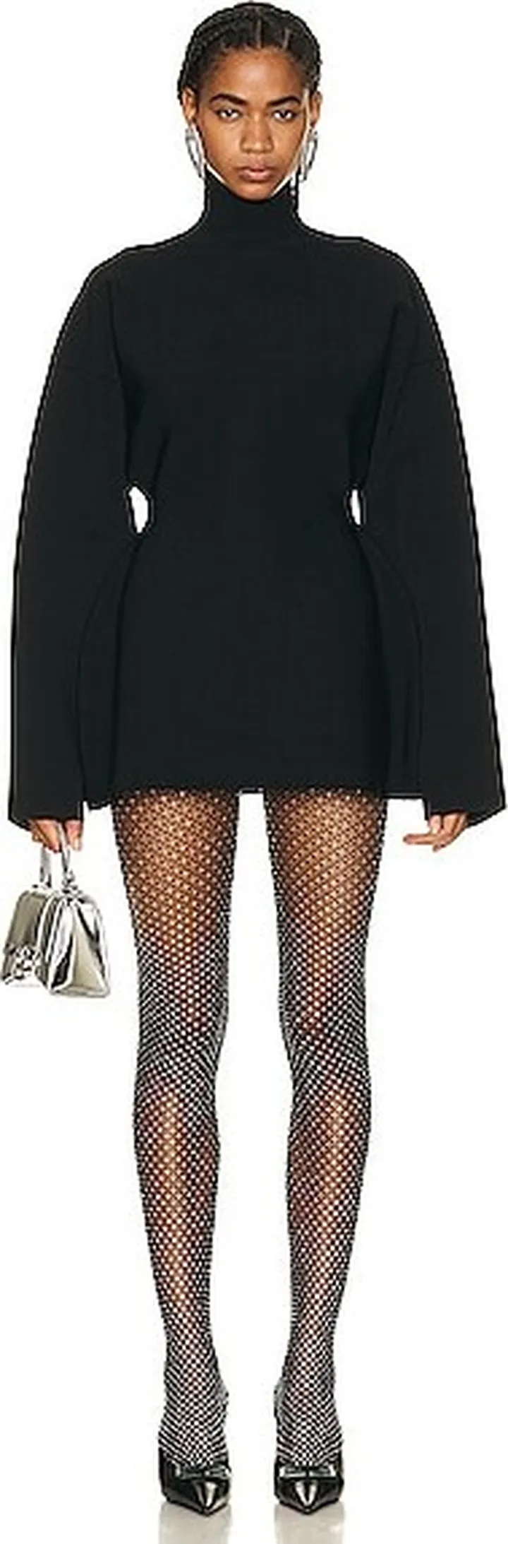 Balenciaga Hourglass Turtleneck in Black