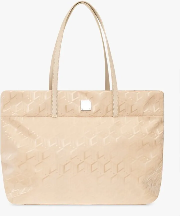 MCM Aren Monogram Printed Tote Bag