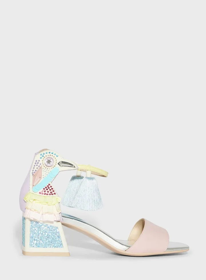 Kay Kicker Low Heeled Sandals