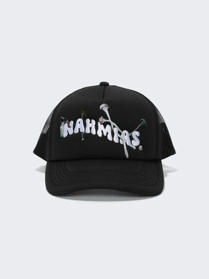 Psychedelic Trucker Hat Black