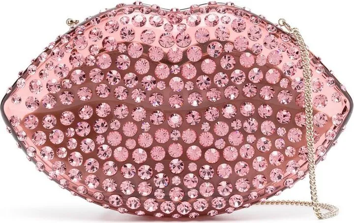 Kiss Me embellished minaudière bag