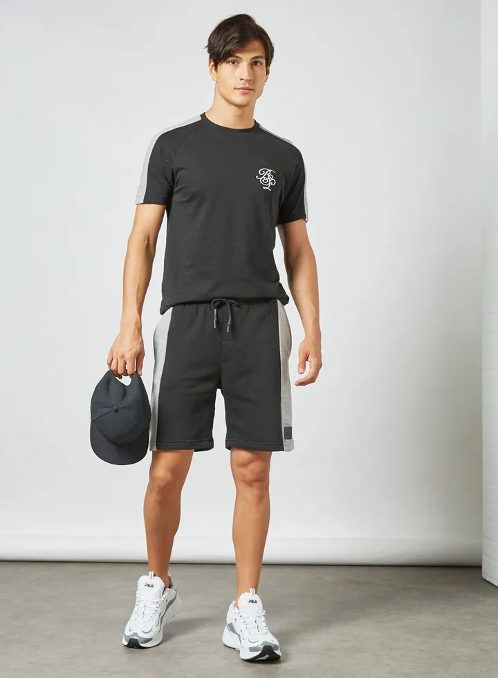 Striped Panel T-Shirt