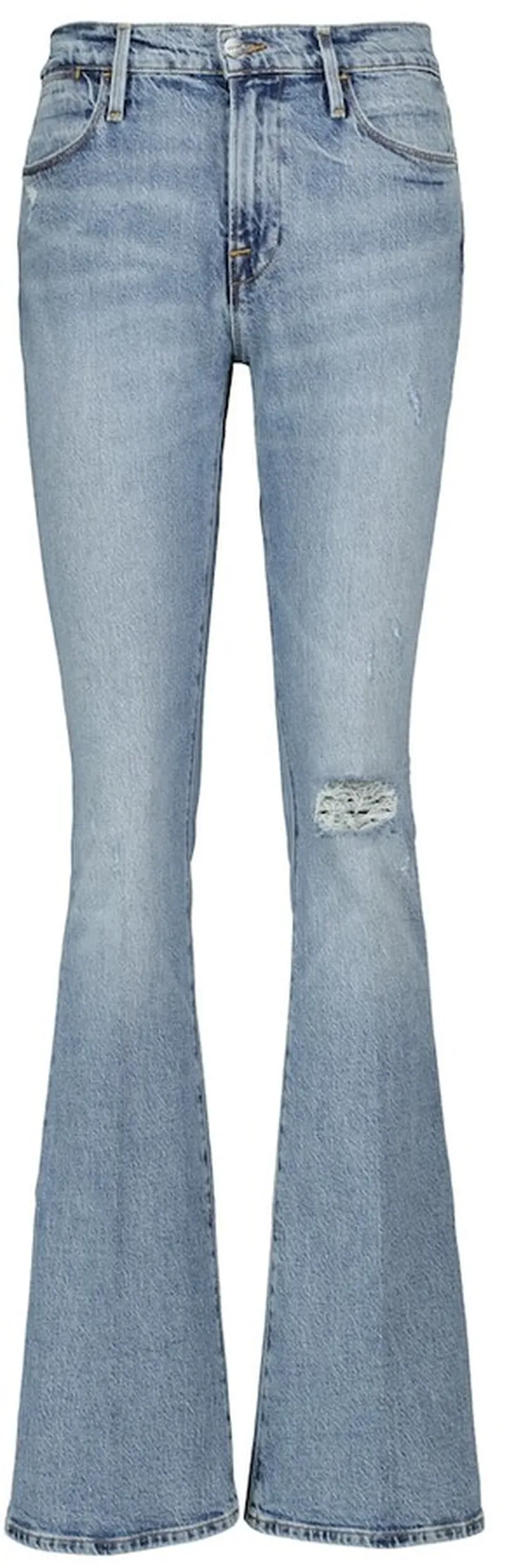 Le High Flare distressed jeans