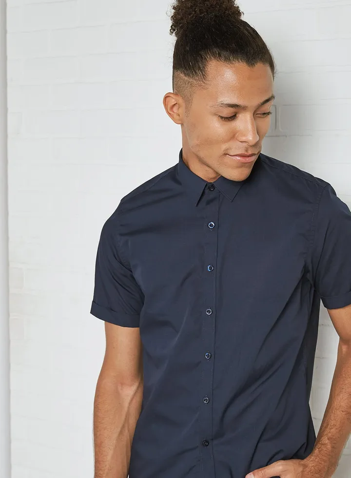 Solid Short Sleeve Shirt