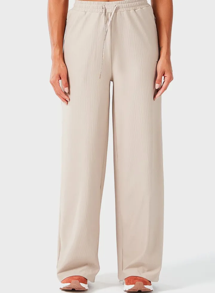 Ribbed Wide Pants