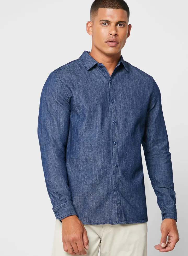 Rinse Regular Fit Denim Shirt