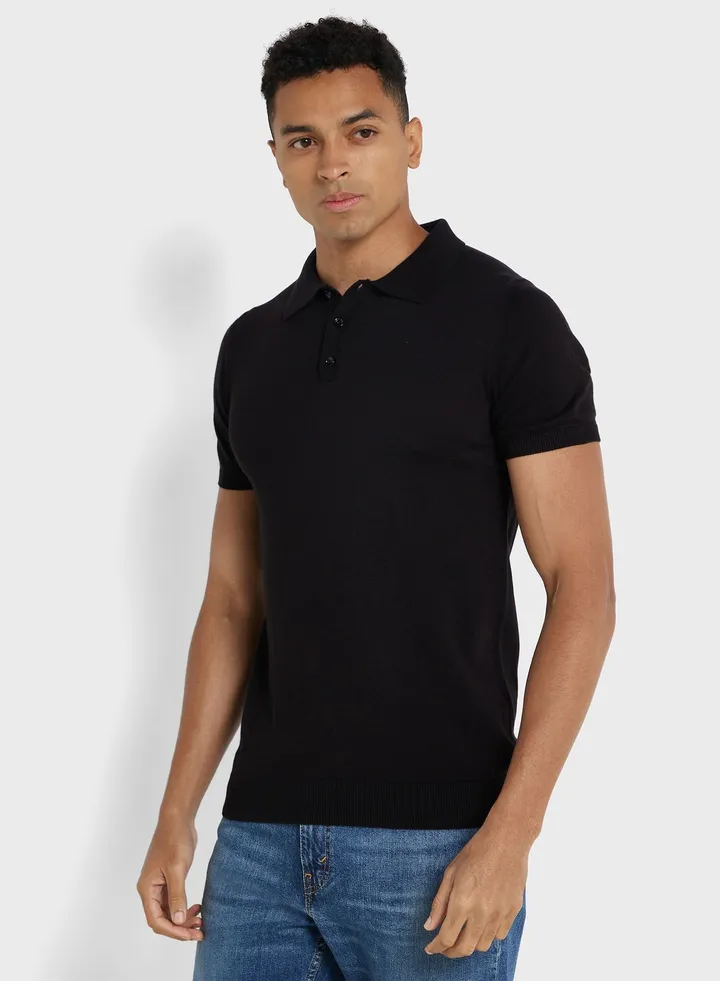 Knit Polo Shirt