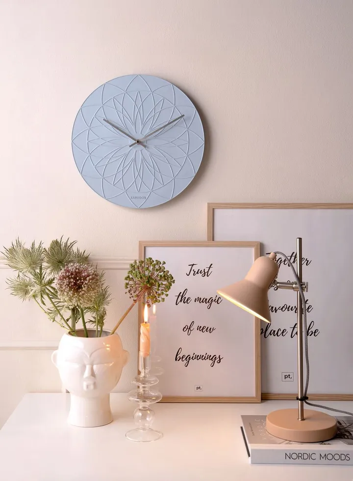 Sky Blue Wall Clock