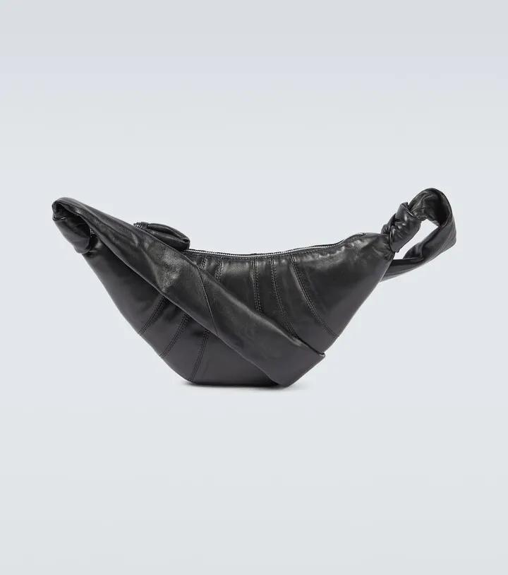 Croissant Small leather shoulder bag