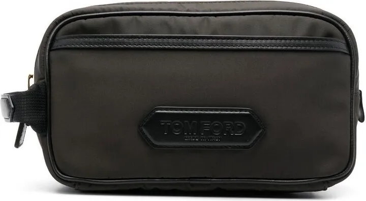 Logo-Patch Wash Bag