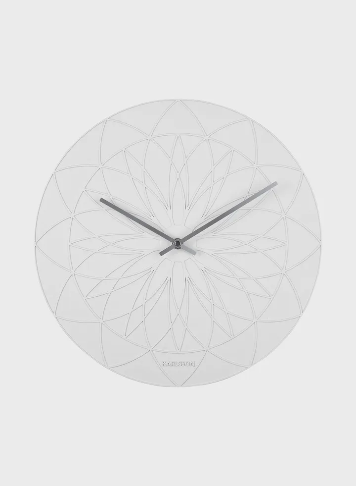 White Fairytale Wall Clock
