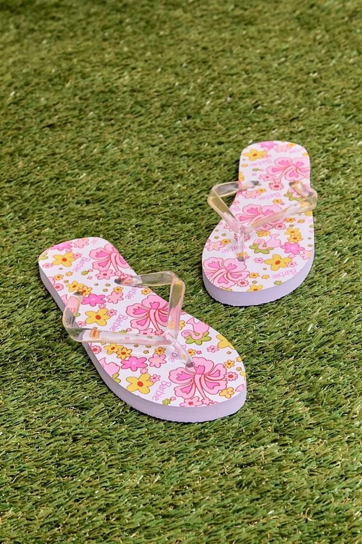 Barbie™ Floral Print Flip Flops