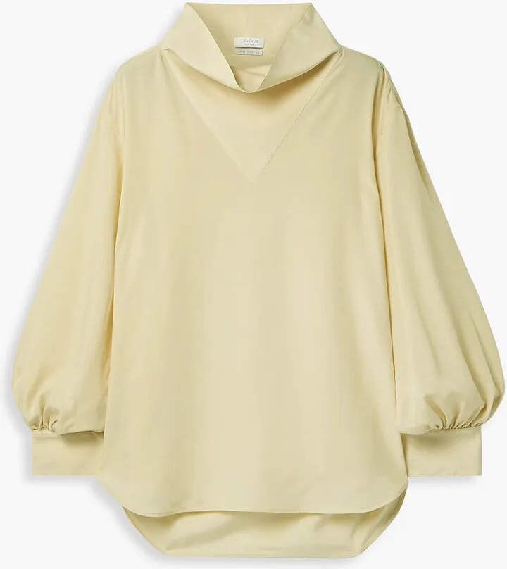 Cupro turtleneck top