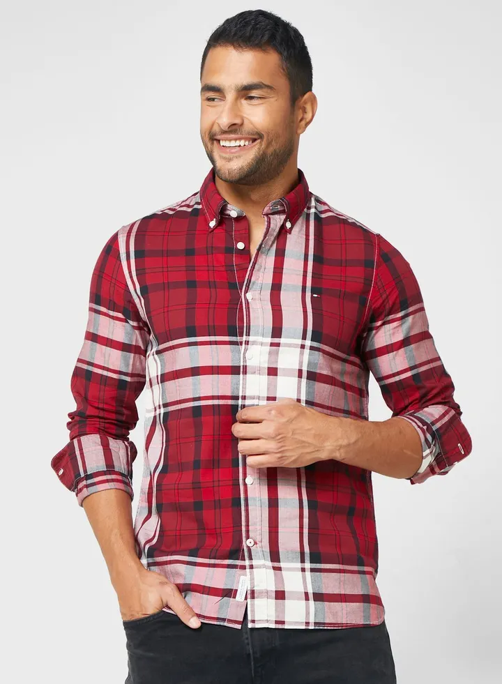 Checked Slim Fit Shirt