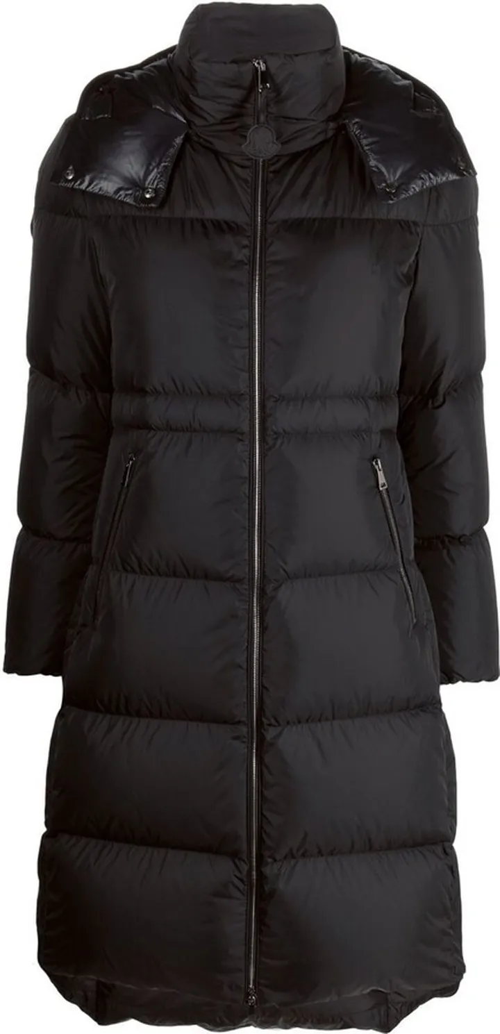 Logo-Patch Padded Coat