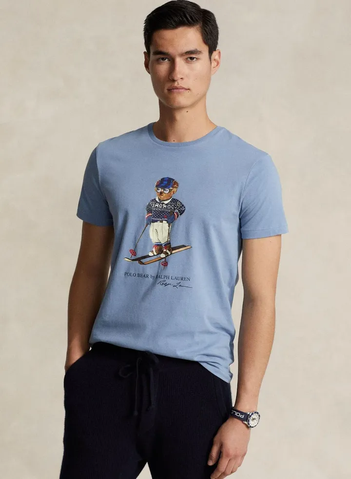 Custom Slim Fit Polo Bear Jersey T-Shirt