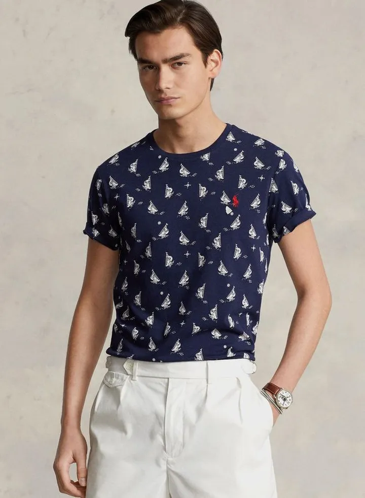 Printed Crew Neck T-Shirt