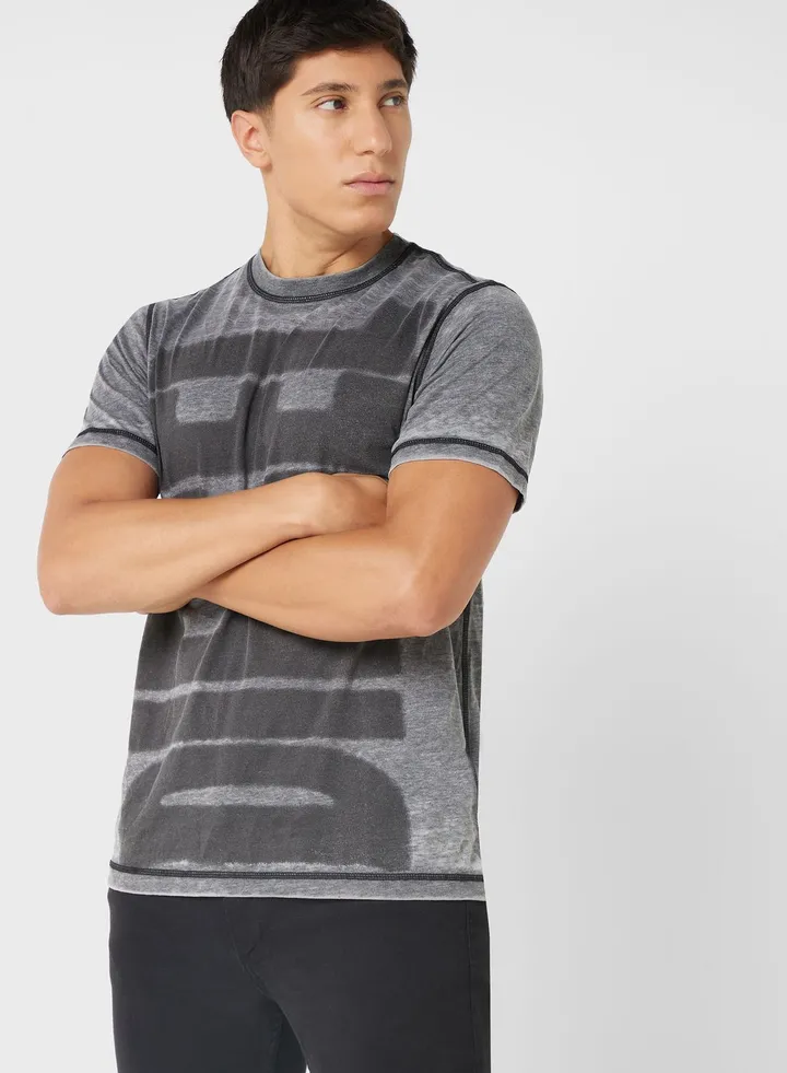 Printed Crew Neck T-Shirt