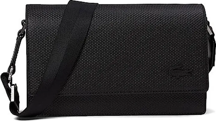 Lacoste Flap Reporter Bag (Noir) Handbags