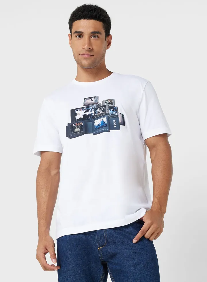Graphic Crew Neck T-Shirt