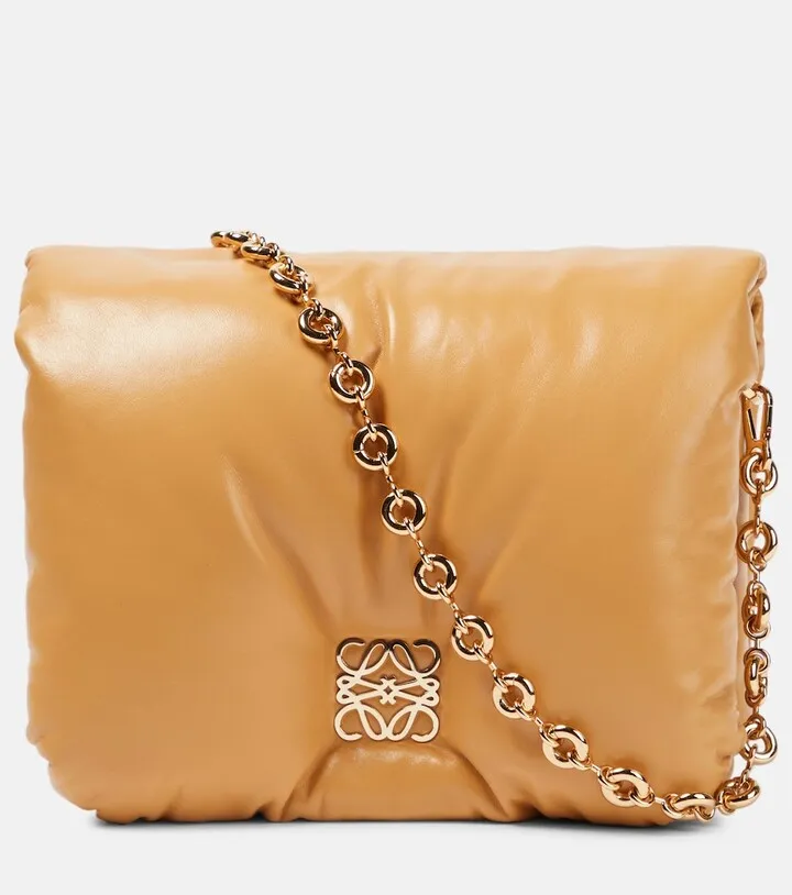 Goya Puffer Small leather shoulder bag
