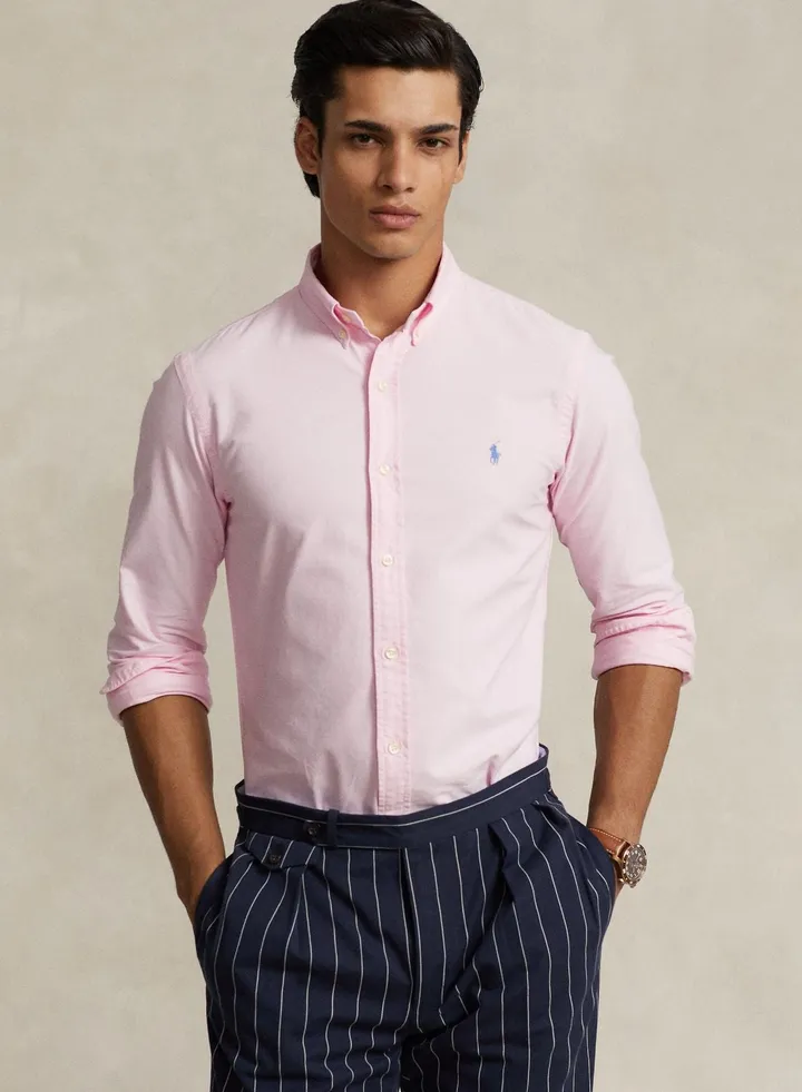 Slim Fit Garment-Dyed Oxford Shirt