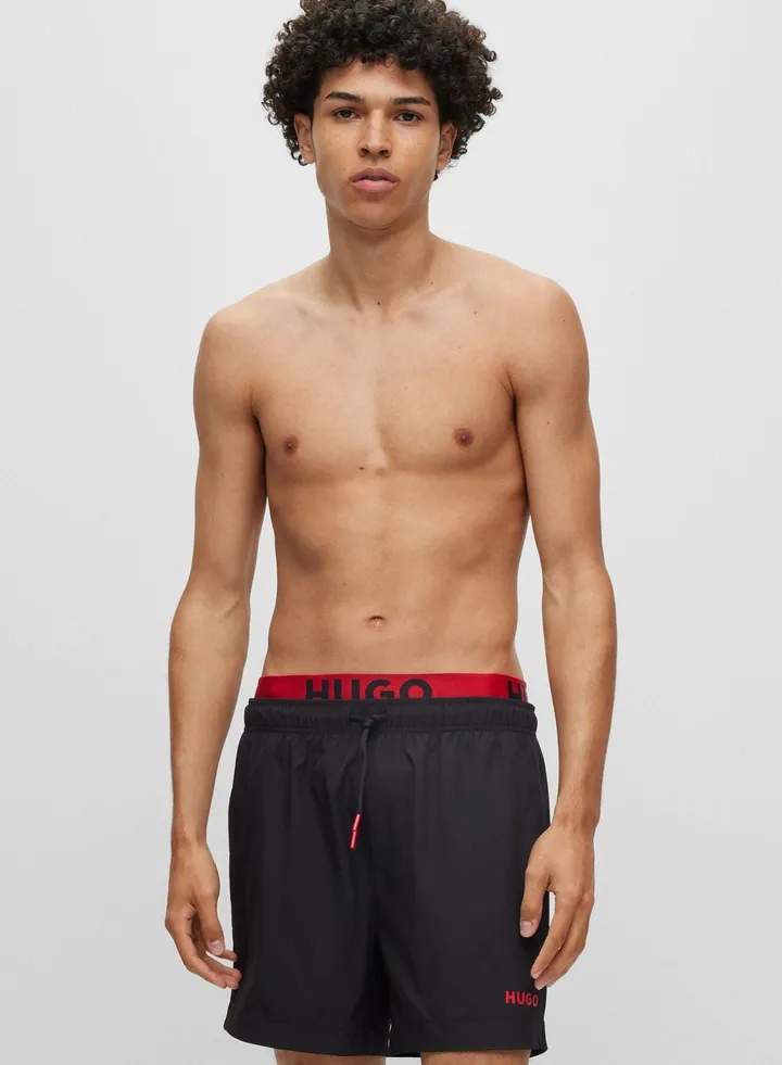 Logo Drawstring Swim Shorts
