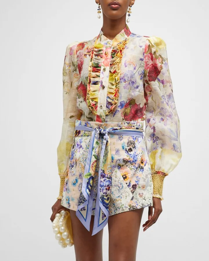 Wonderland Tuxedo Blouse