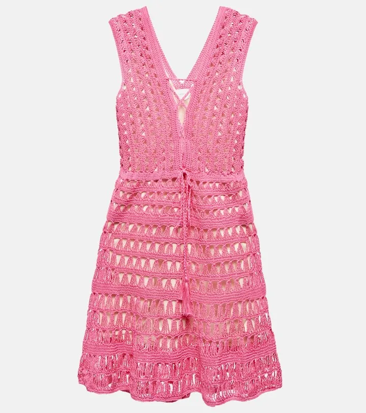 Jennifer crochet cotton minidress