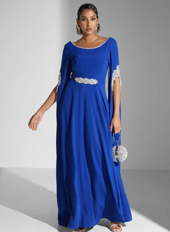 Embellished Tiered Dress