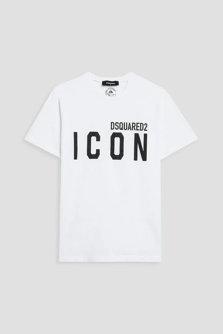 Printed cotton-jersey T-shirt