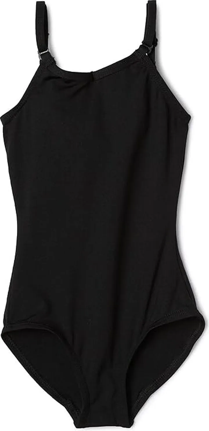Capezio Girls' Camisole Leotard with Adjustable Straps (Black) Women's Jumpsuit & Rompers One Piece
