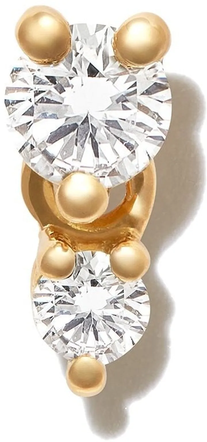 18kt yellow gold Dancing Diamonds single stud earring