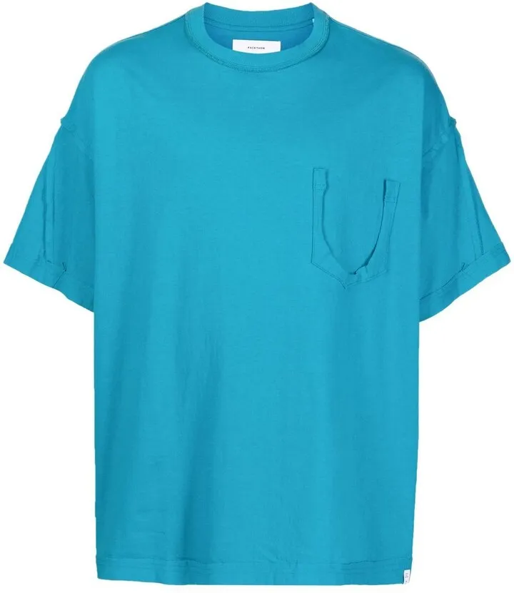stripe-detail short-sleeved T-shirt