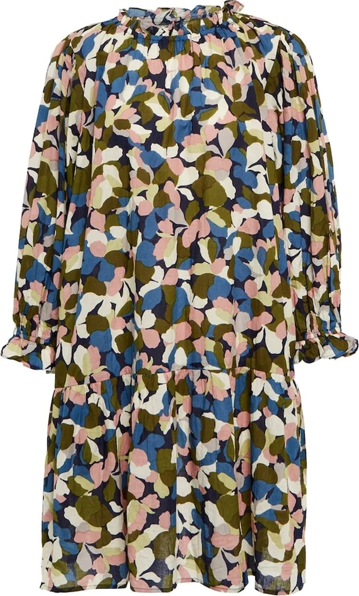 Printed cotton minidress