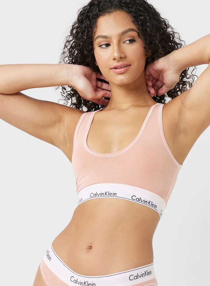 Logo Band Bikini Top