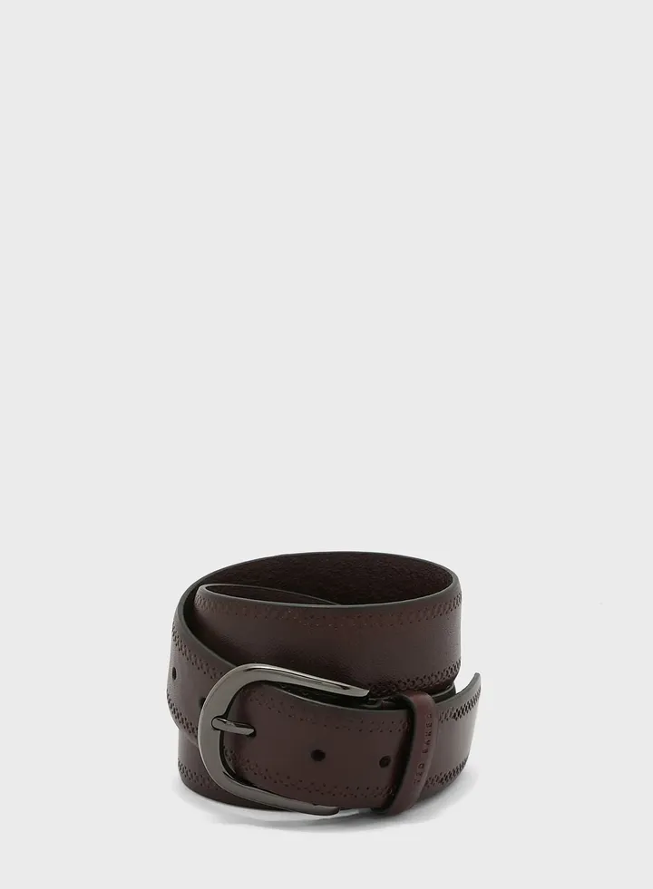 Picolt Broguing Leather Belt