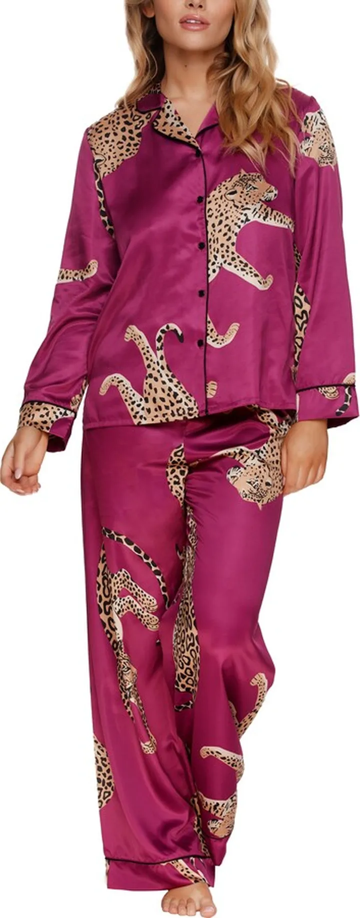 Adrienne Print Satin Pajamas